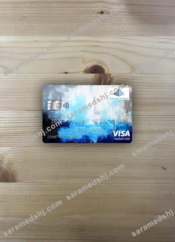 USA Springside Mortgage bank visa signature card photolook front